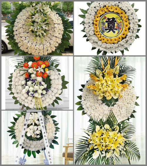 山东青岛平度市东阁街道郭家疃村花圈速递